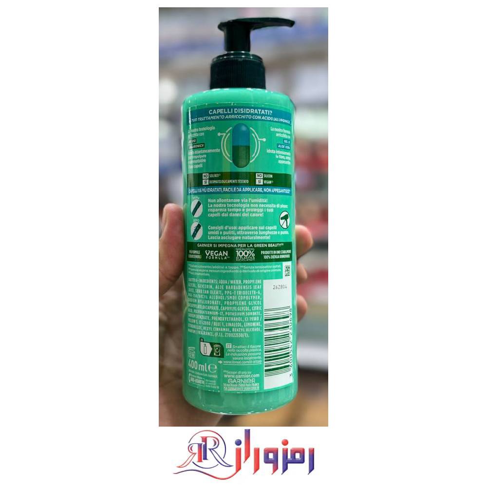 کرم مو آلوئه ورا بعد از حمام گارنیر Garnier Fructis Aloe Hydra Bomb Air-Dry Cream 400ml